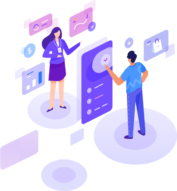 Ilustração de gestão financeira